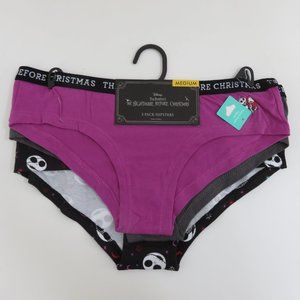 (#A) The Nightmare Before Christmas 3 Pack Hipster Cotton